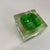 Murano Green Glass Sommerso Block Cube Ashtray from Flavio Poli, Italy, 1970s For Sale - Image 9 of 18