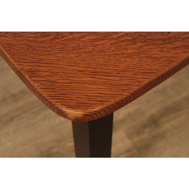 Custom Quality Modern Guitar Pick Oak Counter Height Dining Table For Sale - Image 15 of 18