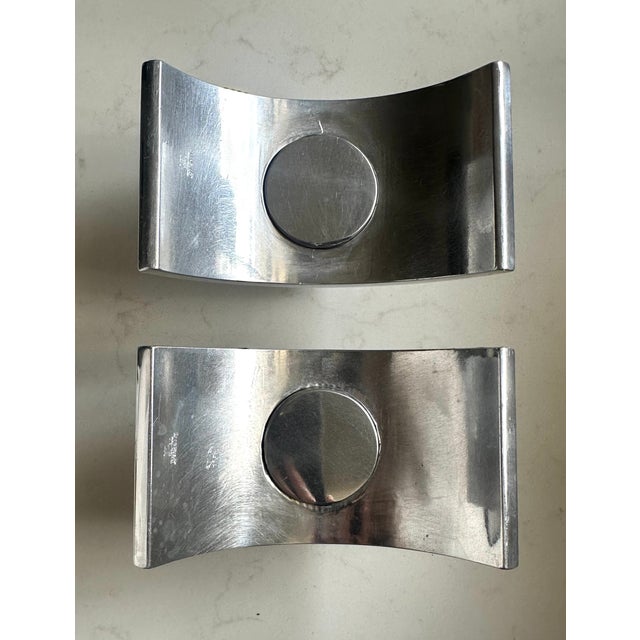 Metal Vintage Century Navajo Candle Holders by Artist B. Webb For Sale - Image 7 of 8