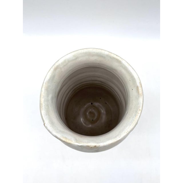 Blue Antique Historicism Majolica Apothecary Vase, Faenza, Italy, 1900s For Sale - Image 8 of 15