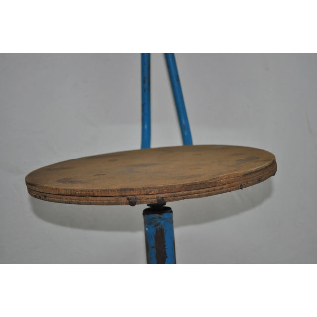 Mid-Century Industrial Iron Chair, 1960s For Sale - Image 10 of 11