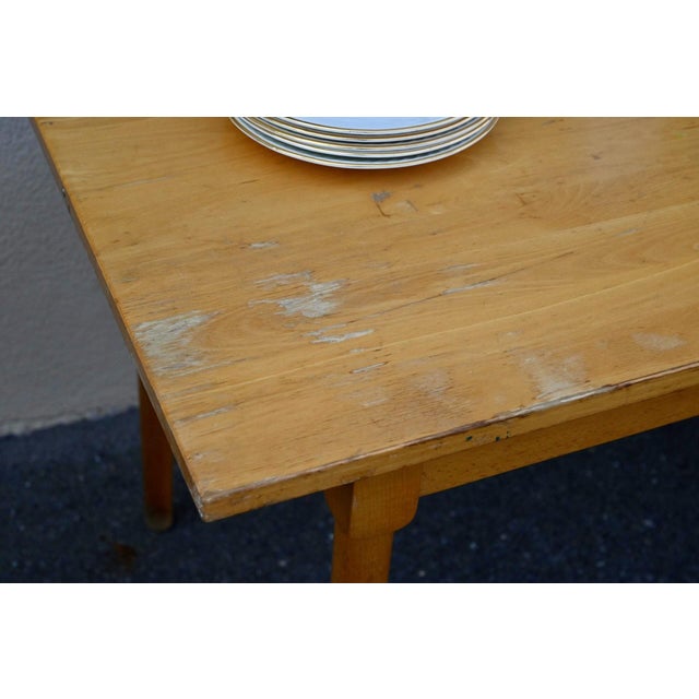 Vintage Bohemian Wood Bistro Tables with Turned Legs, 1960s, Set of 5 For Sale - Image 16 of 18