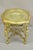 Silver Vintage Art Deco Carved Female Dancer Silver Gold Round Coffee Side Table For Sale - Image 8 of 12