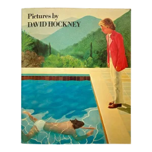 " Pictures by David Hockney " Vintage 1979 First Edition Lithograph Print Pop Art Book