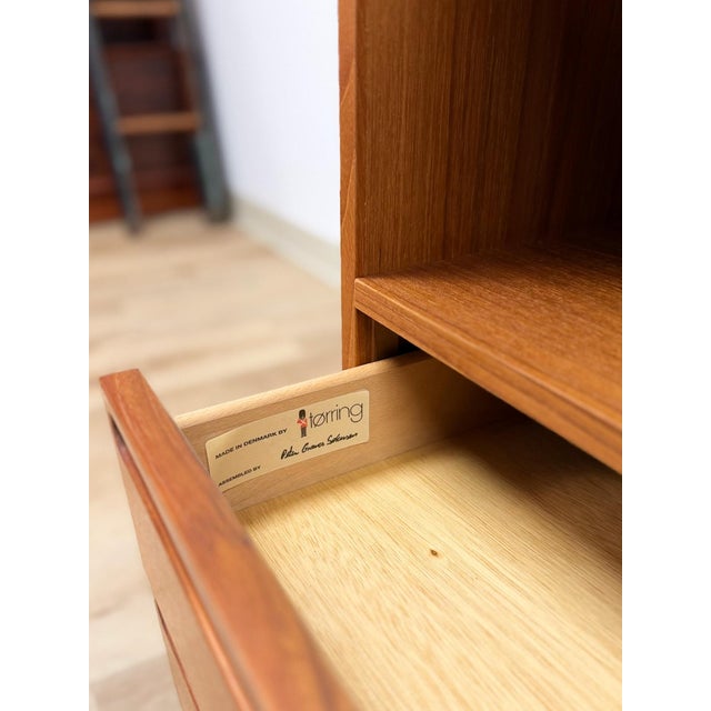 Teak Danish Mid-Century Nightstand Torring Mobelfabrik MCM Bedside End Table For Sale - Image 9 of 9