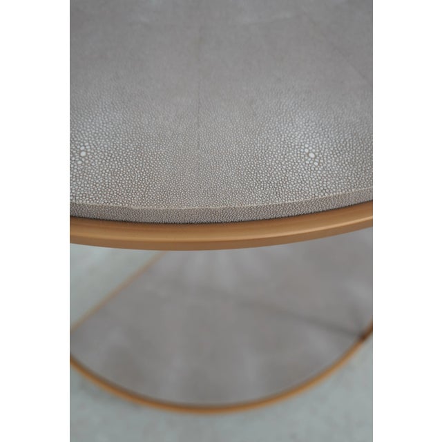 Modern Design Textured Surface Metal Hall Table For Sale - Image 11 of 13
