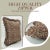 Contemporary Fabdivine Elegant Block Printed Frill Cushion 14x20 Inch Pure Linen- Himachal For Sale - Image 3 of 5