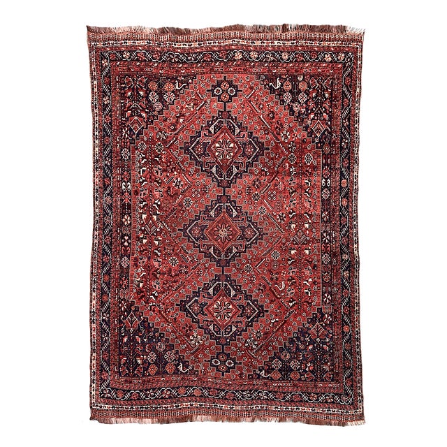 Vintage Qashqai Rug, 1920s For Sale