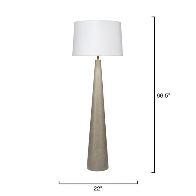 Contemporary Alps Floor Lamp, Warm Grey Steel For Sale - Image 3 of 6