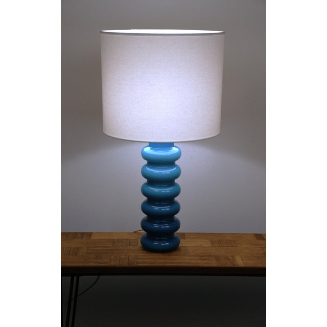1960s Swedish Art Glass Table Lamp by P-O Ström for Alsterfors, 1960s For Sale - Image 5 of 9