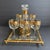 Culver Ltd. Culver Valencia Decanter & Wine Glasses Bar Set 22 Karat Gold Design Mid Century Vintage Cocktail Set For Sale - Image 4 of 8