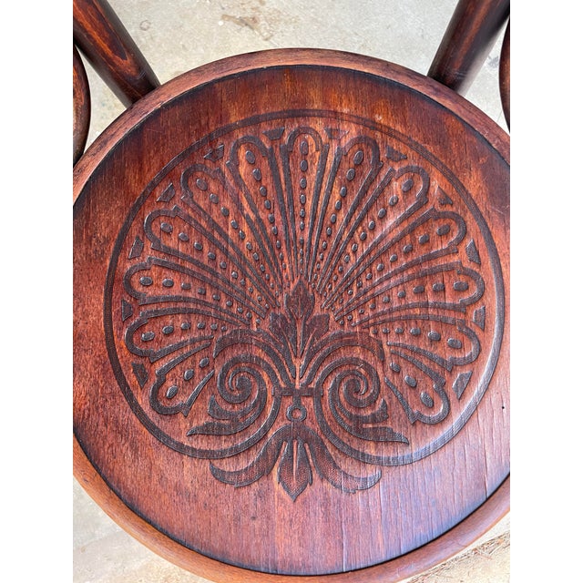 Early 20th Century Mazowia Bentwood Bistro Chair For Sale - Image 9 of 13