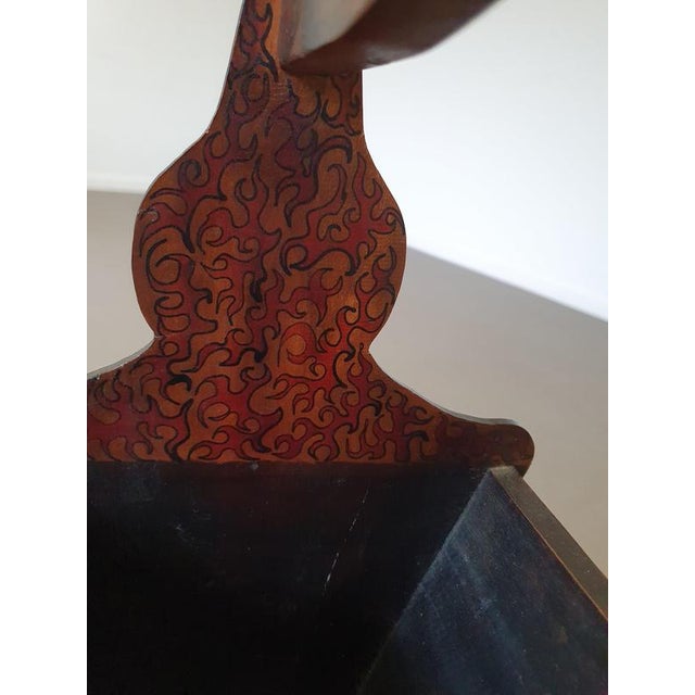 Hand-Painted Magazine Holder, 1960s For Sale - Image 5 of 12