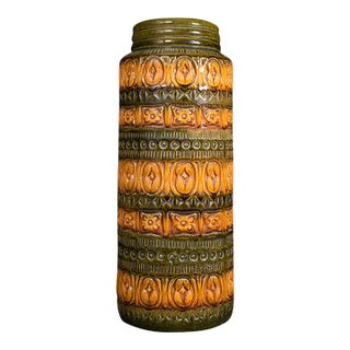 1970s Vintage German Ceramic Flower Vase For Sale