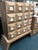 Detail SKU JAD33190 49.5” W, 18” D, 55” H MATERIAL & CONSTRUCTION Solid oak cabinet, wire-brushed and limed with a cerused...