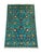 This Sultani area rug brings a traditional Persian-inspired floral design to a bright turquoise field. Large flowers and...