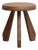 Mid-Century Modern Walnut Meribel Stool from Charlotte Perriand For Sale