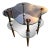 Mid-Century Modern Gilbert Rohde Style Brass & Mirrored Glass Cloud Tables - 2 Pieces For Sale - Image 3 of 13