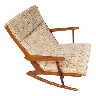 Mid-Century Danish Boomerang Rocking Chair Model 97 Søren Jensen v. Tønder Møbelwærk ​, 1950s For Sale