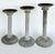 1980s Karl Springer Designs Seguso Italy, Black Scavo Candlesticks, 1980s, Set of 3 For Sale - Image 5 of 11