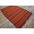 1950s 1950s Red Stripe Modern Vintage Mid Century Turkish Decorative Kilim Rug For Sale - Image 5 of 5