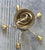 Mid-Century Modern 5-Arm Tulip Chandelier, 50s 60s Sputnik Design Brass Accents For Sale - Image 11 of 12