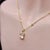 1990s Signature 14k Gold Rainbow Moonstone Pendant For Sale - Image 9 of 10