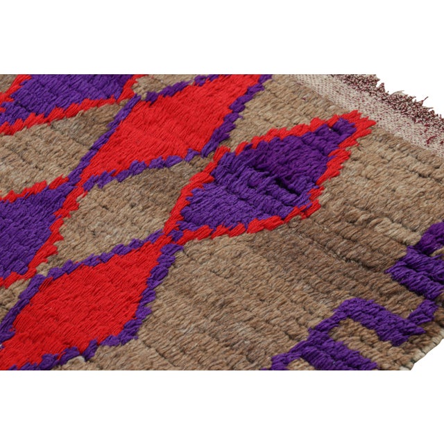 Vintage Moroccan Runner With Polychromatic Diamond Patterns, From Rug & Kilim For Sale In New York - Image 6 of 7