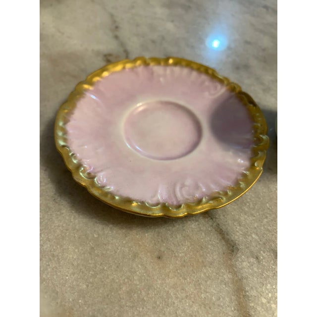 Ceramic Antique Limoges France Porcelain Cup & Saucer Set- 2 Pieces For Sale - Image 7 of 13