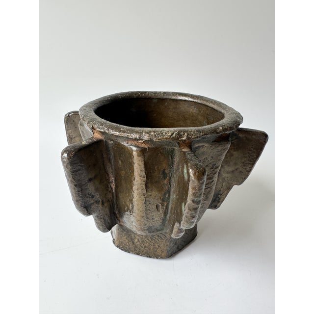 Bronze Antique - Heavy Bronze Mortar and Pestle For Sale - Image 8 of 11