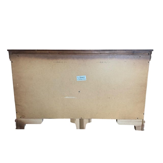 Bassett Furniture French Inspired Collection Cherry Double Dresser Traditional 8-Drawer Chest For Sale - Image 11 of 12