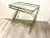 Modern Glass Top Brass Frame Nesting Tables - A Pair For Sale - Image 11 of 12
