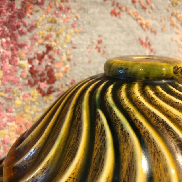 1990s Italian Hand Painted Ceramic Urn - Table Top For Sale - Image 10 of 12