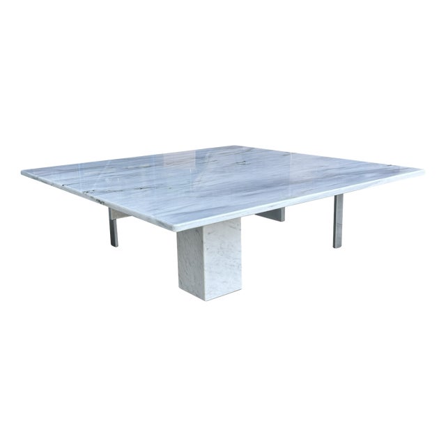 KW1 Metal and Marble Coffee Table by Hank Kwint for Metaform, 1980s For Sale