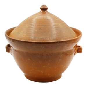 Circa 1921-1959 American 1st Period Jugtown Stamped Pottery Covered Soup Tureen