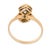 1930s Art Deco Inspired Diamond Sapphire 18k Yellow Gold Ring, Size 6.5 For Sale In Los Angeles - Image 6 of 6
