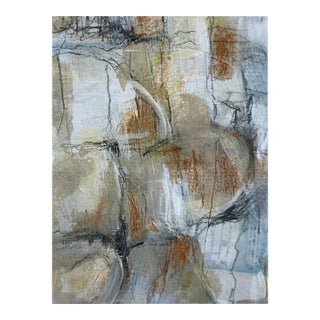 Vintage Mixed Media Acrylic Painting. For Sale