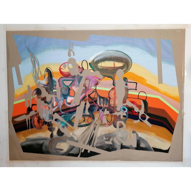 Stefano Mazzolini, Alienata, 2020, Oil & Acrylic on Canvas For Sale - Image 4 of 6