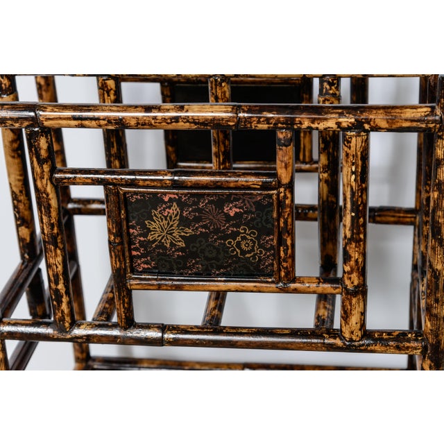 Antique British Colonial Magazine Rack, Bamboo & Lacquer, 1890s For Sale - Image 4 of 17
