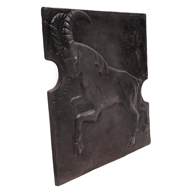 1950s Cast Iron Fireback, 1950s For Sale - Image 5 of 6