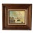 1960s Vintage Coastal Harbor & Lighthouse Oil Painting on Plywood – Framed For Sale