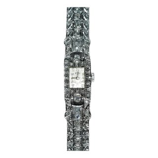 Ladies Vintage Antique Art Deco Diamond Manual Fortis Swiss Watch For Sale