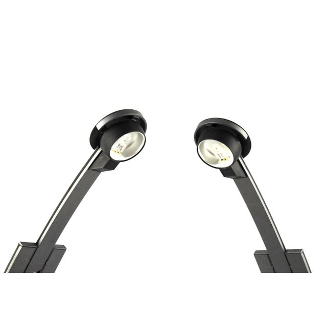 Charcoal Jazz Table Lamps by Ferdinand Alexander Porsche for PAF Studio, 1990s, Set of 2 For Sale - Image 8 of 12