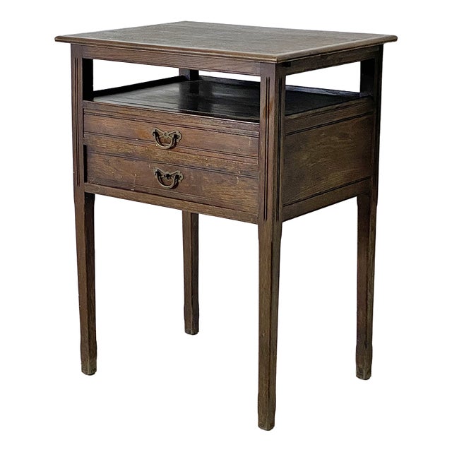 Oak Side Table, 1930s For Sale