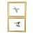 1990s Original Framed Watercolors of Hummingbirds Signed, a Pair For Sale