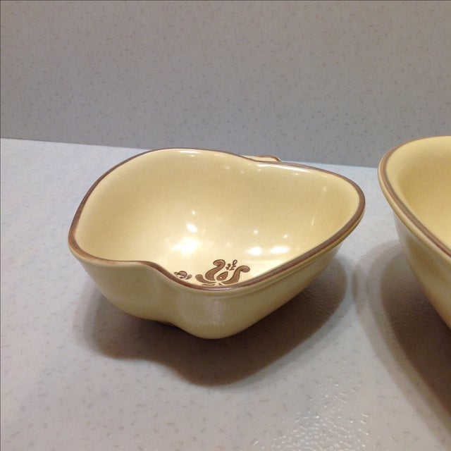 Apple-Shaped Serving Dishes - A Pair For Sale - Image 7 of 8