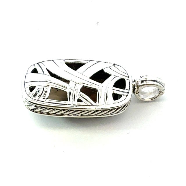 Authentic David Yurman Large Smokey Topaz Albion Pendant Sterling Silver Estate DY630 Retail: $899.00 TRUSTED SELLER SINCE...