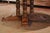 Brown Mid-Century French Carved Walnut Pedestal Round Dining Table With Parquetry Top For Sale - Image 8 of 13