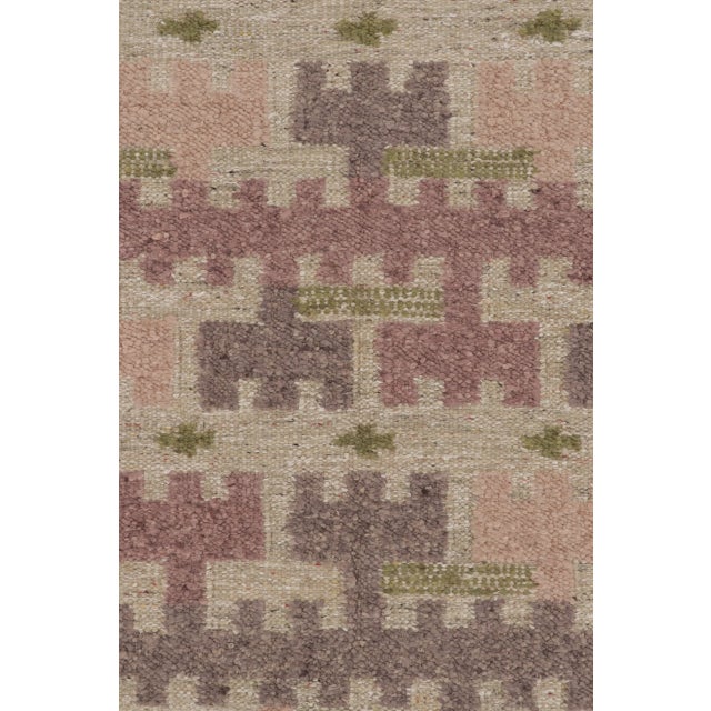 Textile Contemporary Scandinavian Style Geometric Wool Rug, by Rug & Kilim, India For Sale - Image 7 of 10