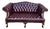 Vintage Chesterfield Tufted Leather Loveseat For Sale